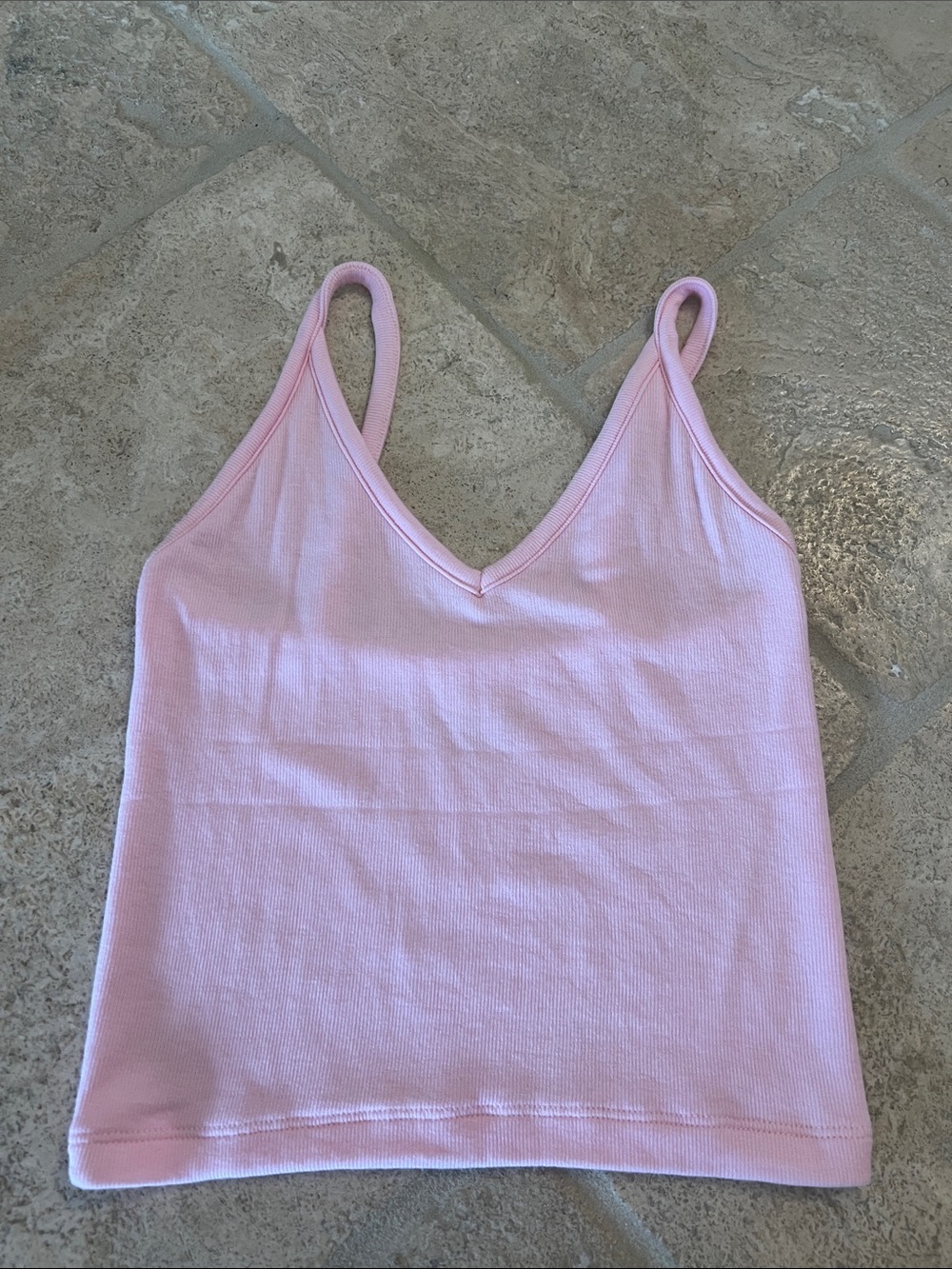 Skatie baby ribbed perfect tank in bubblegum pink